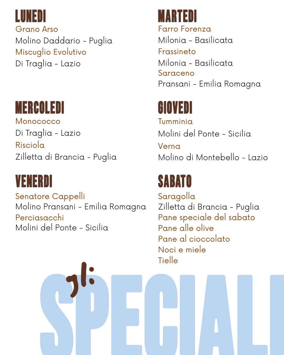 triticum micropanificio roma calendario del pane speciali grani antichi vecchie varietà