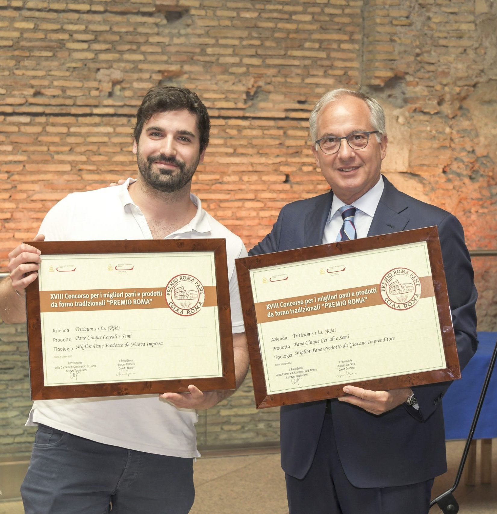 Triticum - Matteo Valentini - Premio Pane - Camera di commercio Roma